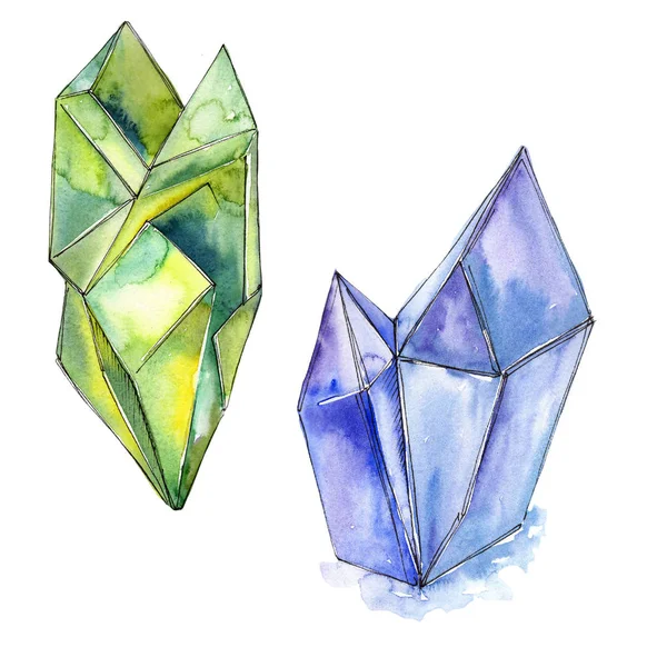 Pedra Diamante Colorido Jóias Mineral Quartzo Geométrico Polígono Cristal Pedra — Fotografia de Stock