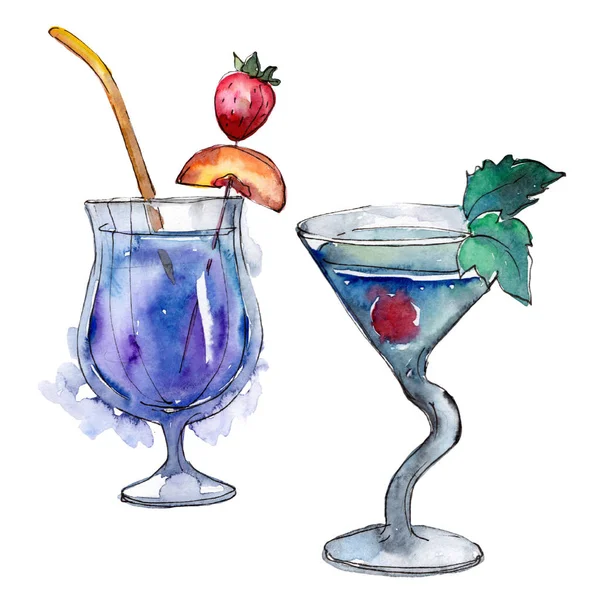 Manhattan Bar Party Cocktail Drink Nachtclub Isolierte Icon Skizze Zeichnung — Stockfoto