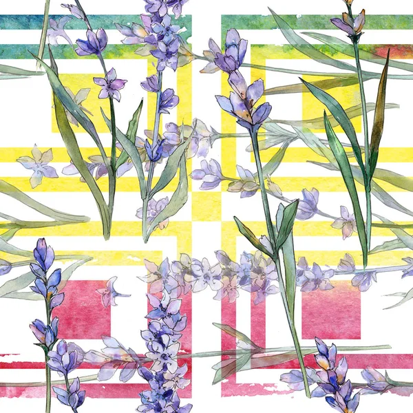 Mor lavanta. Sorunsuz arka plan deseni. Kumaş duvar kağıdı yazdırma doku.