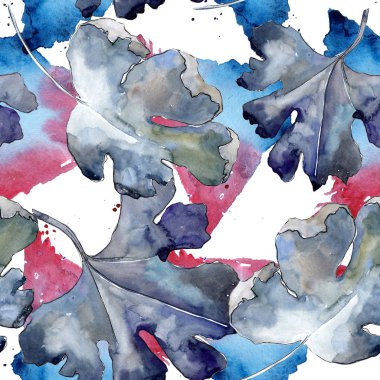 Bektaşi üzümü yaprak ve meyve. Yaprak bitki botanik bahçe çiçek yaprakları. Sorunsuz arka plan deseni.