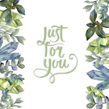 Şimşir suluboya tarzında bırakır. Çerçeve kenarlığı süsleme Meydanı. Aquarelle yaprak için arka plan, doku, sarıcı desen, çerçeve veya kenarlık.