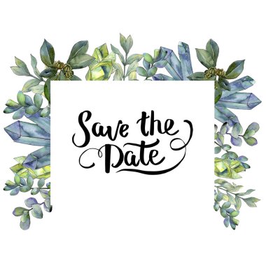 Şimşir suluboya tarzında bırakır. Çerçeve kenarlığı süsleme Meydanı. Aquarelle yaprak için arka plan, doku, sarıcı desen, çerçeve veya kenarlık.