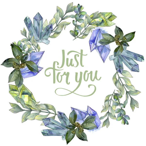 Şimşir suluboya tarzında bırakır. Çerçeve kenarlığı süsleme Meydanı. Aquarelle yaprak için arka plan, doku, sarıcı desen, çerçeve veya kenarlık.