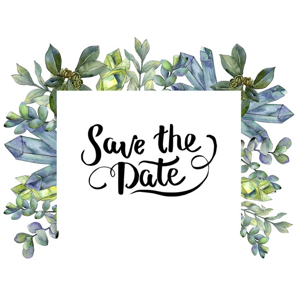 Şimşir suluboya tarzında bırakır. Çerçeve kenarlığı süsleme Meydanı. Aquarelle yaprak için arka plan, doku, sarıcı desen, çerçeve veya kenarlık.