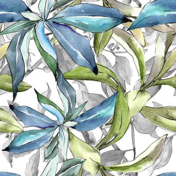 İğde suluboya tarzında bırakır. Sorunsuz arka plan deseni. Kumaş duvar kağıdı yazdırma doku. Aquarelle yaprak için arka plan, doku, sarıcı desen, çerçeve veya kenarlık.