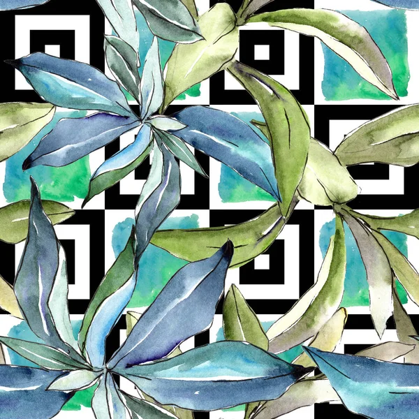 İğde suluboya tarzında bırakır. Sorunsuz arka plan deseni. Kumaş duvar kağıdı yazdırma doku. Aquarelle yaprak için arka plan, doku, sarıcı desen, çerçeve veya kenarlık.