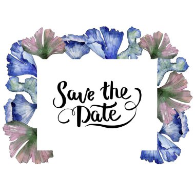 Ginkgo suluboya tarzında bırakır. Çerçeve kenarlığı süsleme Meydanı. Aquarelle yaprak için arka plan, doku, sarıcı desen, çerçeve veya kenarlık.