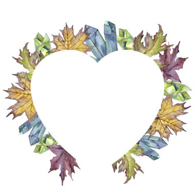 Akçaağaç yaprağı. Yaprak bitki botanik bahçe çiçek yaprakları. Çerçeve kenarlığı süsleme Meydanı.