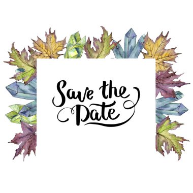 Akçaağaç yaprağı. Yaprak bitki botanik bahçe çiçek yaprakları. Çerçeve kenarlığı süsleme Meydanı.