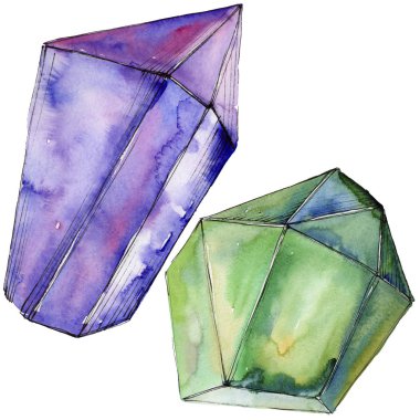 Renkli elmas taş takı maden.