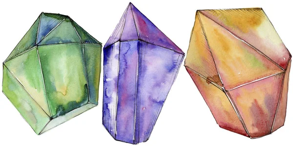 Renkli elmas taş takı maden.