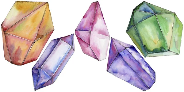 Renkli elmas taş takı maden.