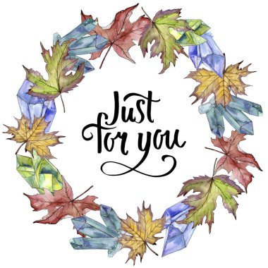 Akçaağaç yaprağı. Yaprak bitki botanik bahçe çiçek yaprakları. Çerçeve kenarlığı süsleme Meydanı.