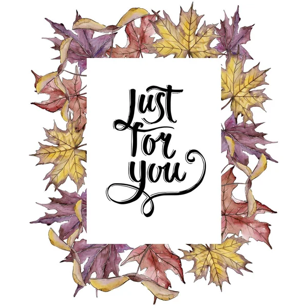 Akçaağaç yaprağı. Yaprak bitki botanik bahçe çiçek yaprakları. Çerçeve kenarlığı süsleme Meydanı.