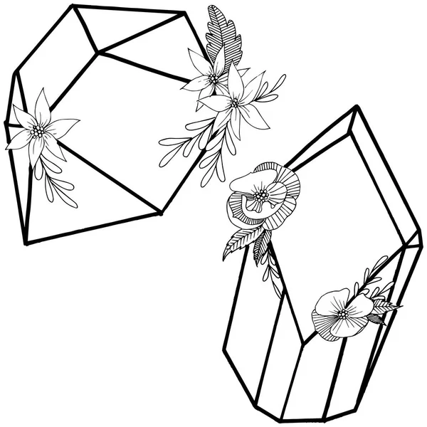 Vector diamond rock sieraden minerale. — Stockvector