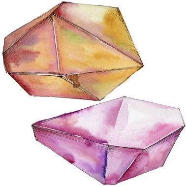 Renkli elmas taş takı maden.