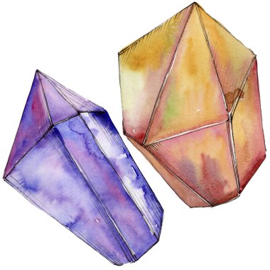 Renkli elmas taş takı maden.