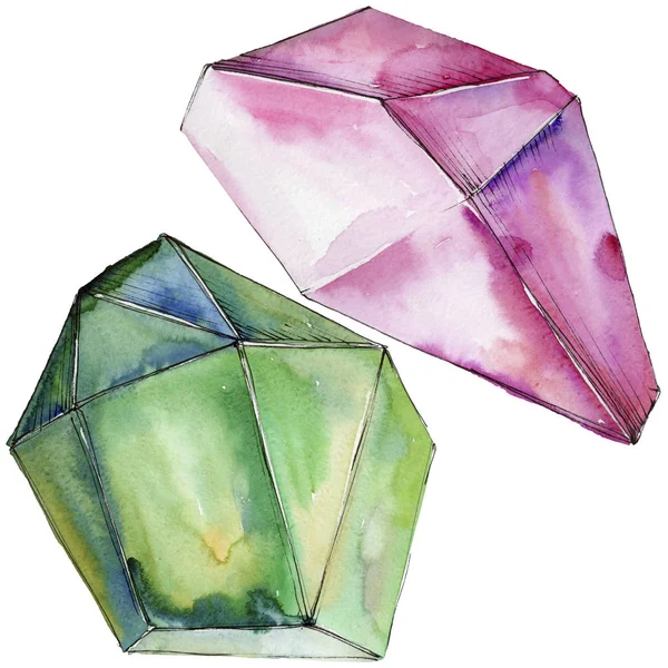 Färgglada diamond rock smycken mineral. — Stockfoto