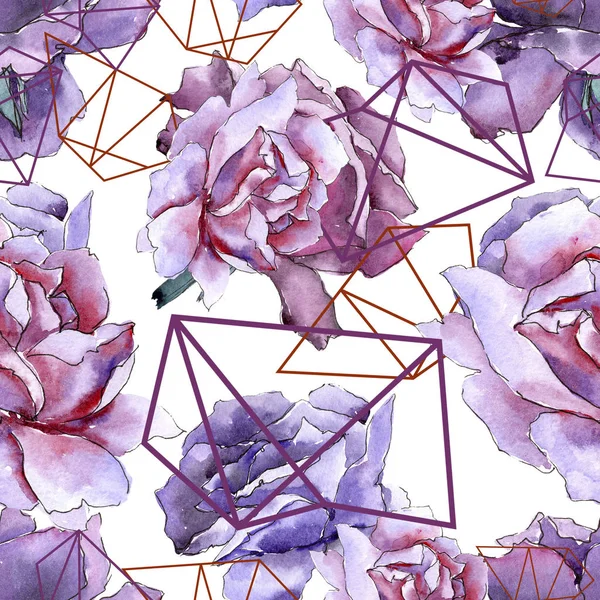 Rosa Colores Flor Botánica Floral Patrón Fondo Sin Costuras Textura —  Fotos de Stock