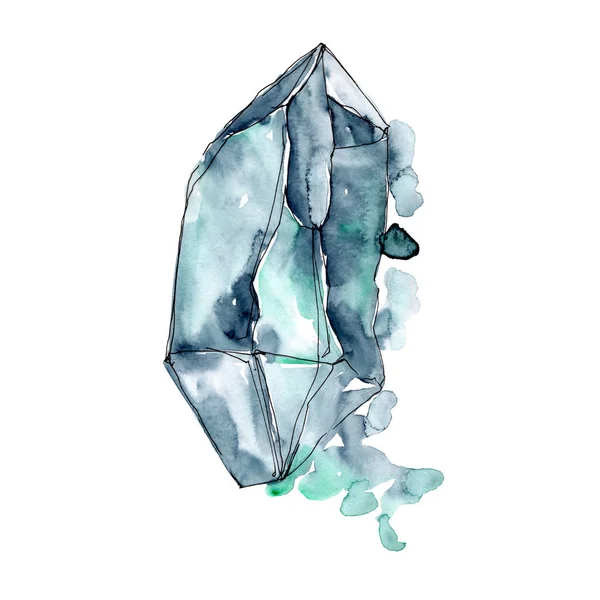 Μπλε διαμάντι ροκ κοσμήματα μεταλλικό. — Φωτογραφία Αρχείου