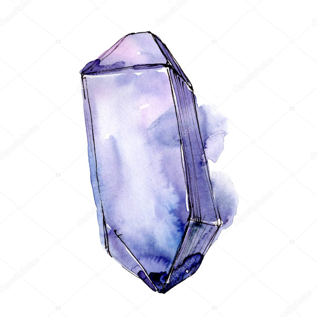 Blue diamond rock jewelry mineral.
