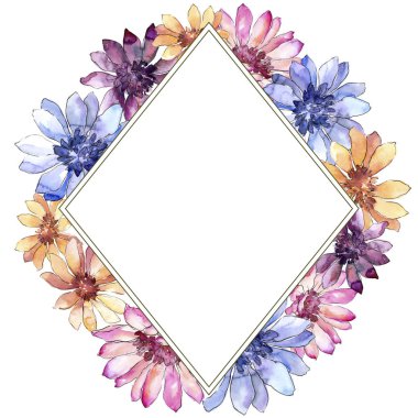 Renkli güller. Botanik çiçek. Çerçeve kenarlığı süsleme Meydanı.