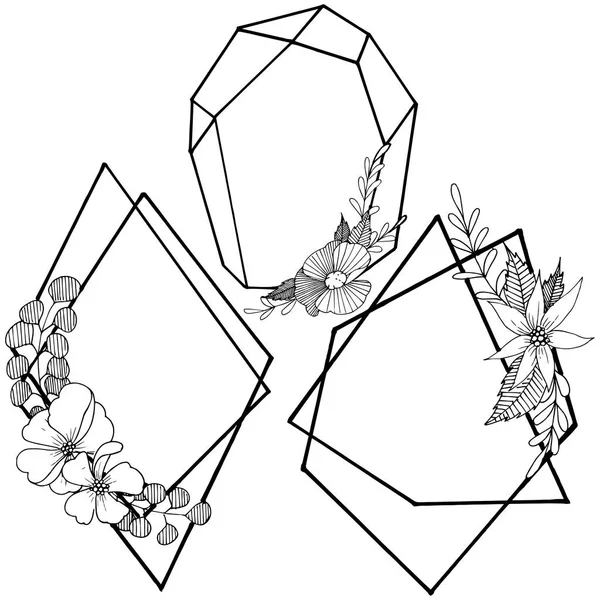 Vector Diamond Rock Sieraden Mineraal Geïsoleerde Illustratie Element Geometrische Kwarts — Stockvector