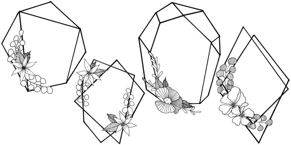 Vector Diamante Roca Joyería Mineral Elemento Ilustración Aislado Cuarzo Geométrico — Archivo Imágenes Vectoriales