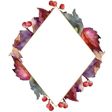 Suluboya sarı Kartopu çiçeği yaprağı. Yaprak bitki botanik bahçe çiçek yaprakları. Çerçeve kenarlığı süsleme Meydanı. Aquarelle yaprak için arka plan, doku, sarıcı desen, çerçeve veya kenarlık.