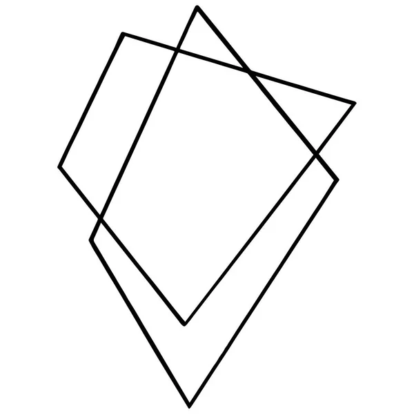 Forma Geométrica Vectorial Elemento Ilustración Aislado Cuarzo Geométrico Polígono Cristal — Vector de stock