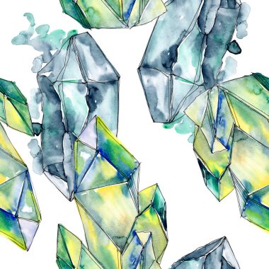 Renkli elmas taş takı mineral. Sorunsuz arka plan deseni.