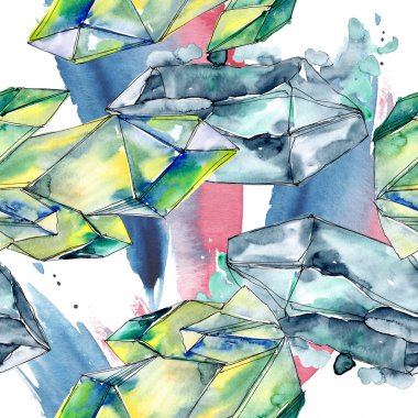 Renkli elmas taş takı mineral. Sorunsuz arka plan deseni.