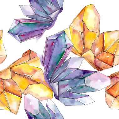 Renkli elmas taş takı mineral. Sorunsuz arka plan deseni.