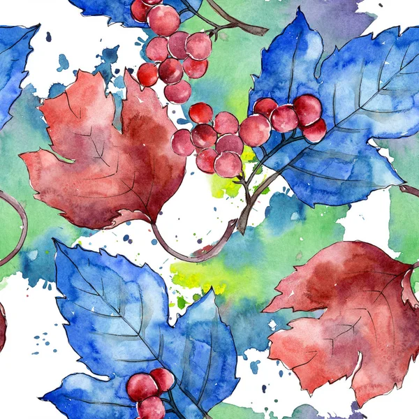Kolorowa Jesień Liść Vibirnum Liść Roślina Botaniczny Ogród Kwiatowy Liści — Zdjęcie stockowe