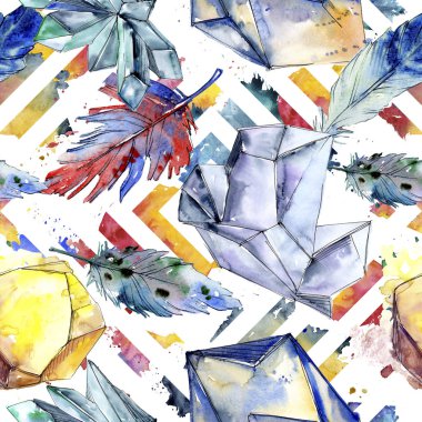 Renkli elmas taş takı mineral. Sorunsuz arka plan deseni.