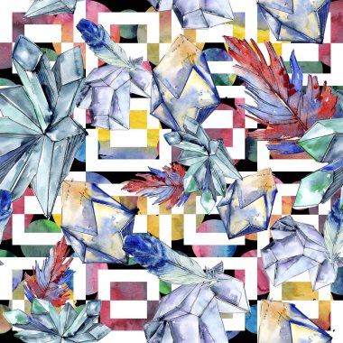 Renkli elmas taş takı mineral. Sorunsuz arka plan deseni.