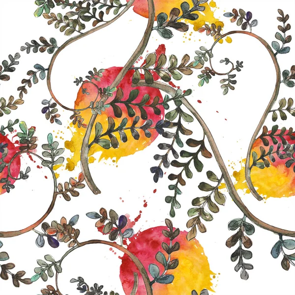 Farnblätter Blatt Bremse Pflanze Botanischen Garten Blütenblätter Nahtlose Hintergrundmuster Textur — Stockfoto