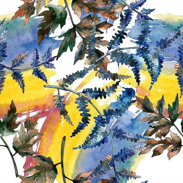 브레이크 식물원 단풍입니다 원활한 패턴입니다 패브릭 텍스처입니다 패턴에 — 스톡 사진