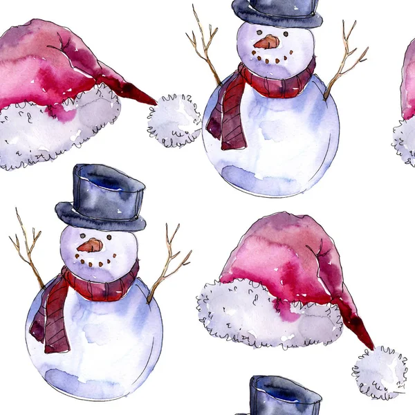 Vánoční Zimní Dovolená Symbol Stylu Akvarelu 2018 Prase Rok Veselé — Stock fotografie