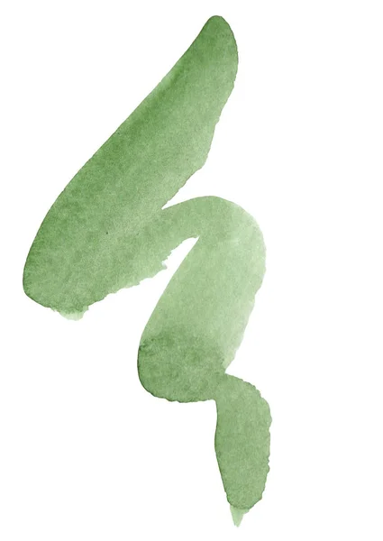 Ilustração Textura Verde Aquarela Aquarelle Papel Splash Formas Desenho Isolado — Fotografia de Stock