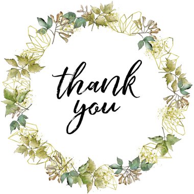 Yeşil akçaağaç yaprakları. Yaprak bitki botanik bahçe çiçek yaprakları. Çerçeve kenarlığı süsleme Meydanı. Aquarelle yaprak için arka plan, doku, sarıcı desen, çerçeve veya kenarlık.