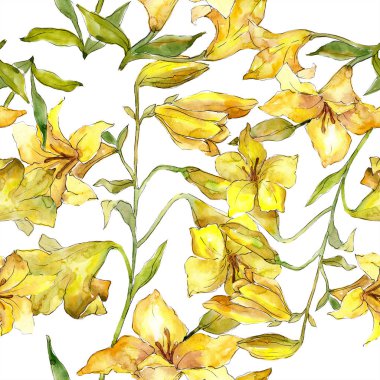 Haşhaş çiçek suluboya renkli buket. Botanik çiçek. Sorunsuz arka plan deseni. Kumaş duvar kağıdı yazdırma doku. Arka plan, doku, sarıcı desen Aquarelle kır çiçeği.