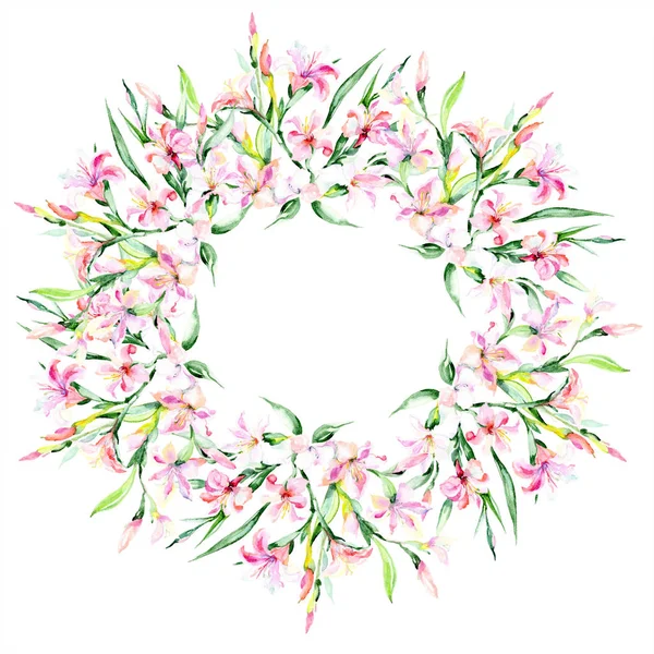 Sulu boya renkli buket alstroemeria çiçek. Botanik çiçek. Sorunsuz arka plan deseni. Kumaş duvar kağıdı yazdırma doku. Arka plan, doku, çerçeve için Aquarelle kır çiçeği.