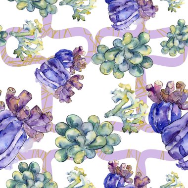 Renkli su sualtı doğa mercan kayalığı. Tropikal bitki deniz ve okyanus su hayat öğesi. Sorunsuz arka plan deseni. Kumaş duvar kağıdı yazdırma doku.