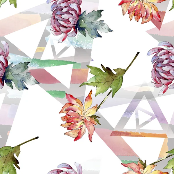 수채화 화려한과 꽃입니다 꽃입니다 원활한 패턴입니다 패브릭 텍스처입니다 프레임 테두리에 — 스톡 사진