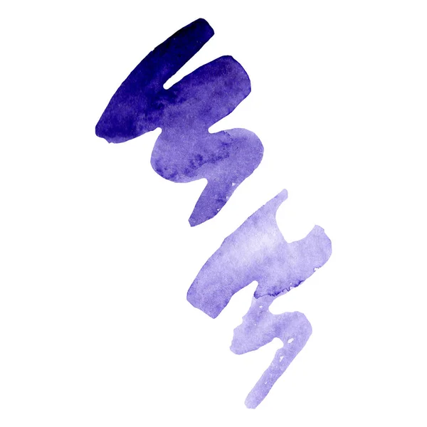 紫テクスチャの水彩イラスト 孤立した図の要素 アクワレル スプラッシュ図形は 図面を分離しました テクスチャ ラッパー パターン フレームや境界線の抽象アクワレル — ストック写真