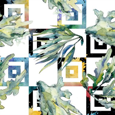 Renkli su sualtı doğa mercan kayalığı. Sorunsuz arka plan deseni.