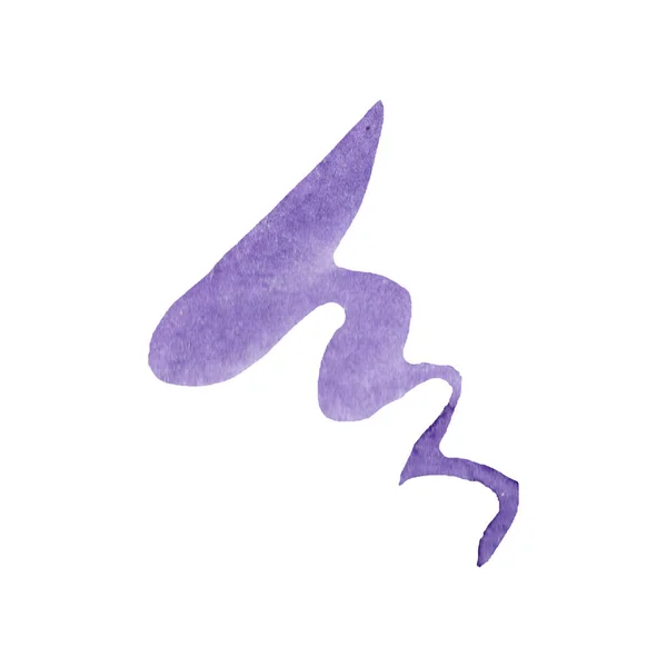 Watercolor purple texture illustration. Isolated illustration element. — Stock Photo, Image