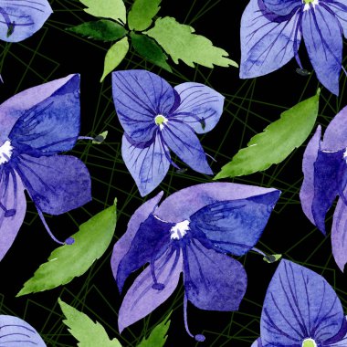 Suluboya mavi Veronica çiçek. Botanik çiçek. Sorunsuz arka plan deseni.