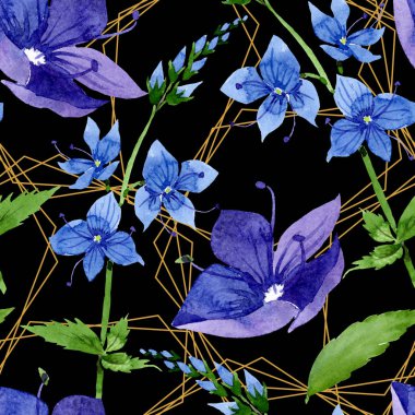 Suluboya mavi Veronica çiçek. Botanik çiçek. Sorunsuz arka plan deseni.